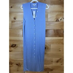 525 America light blue ribbed knit midi Revolve Anthropologie NWT Size M  $149